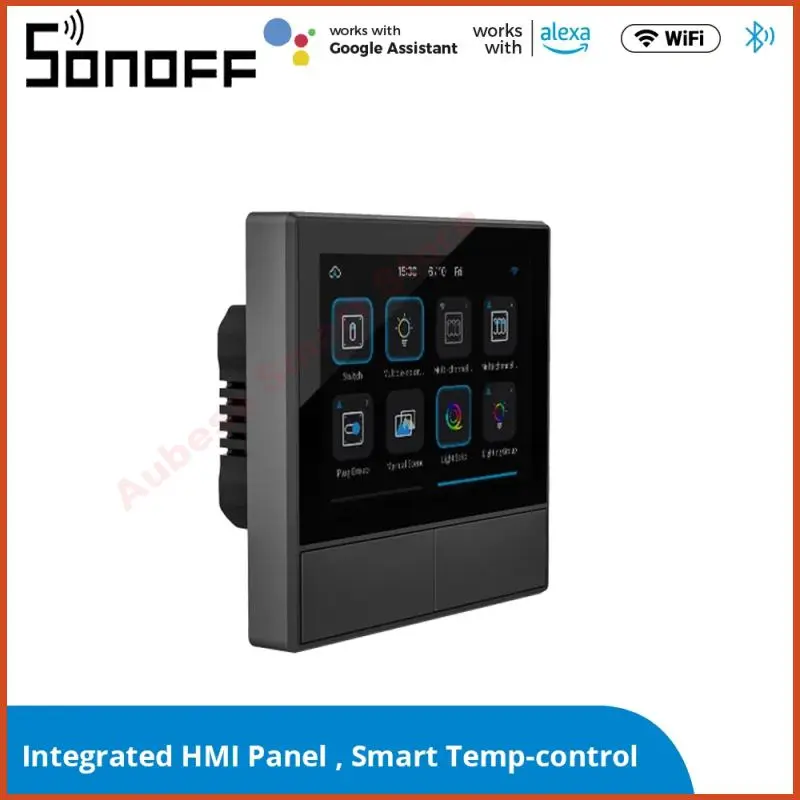 

Панель SONOFF NS с Wi-Fi, умный настенный выключатель для умного дома, панель HMI, термостат, управление одним касанием, работает с Alexa Yandex Alice