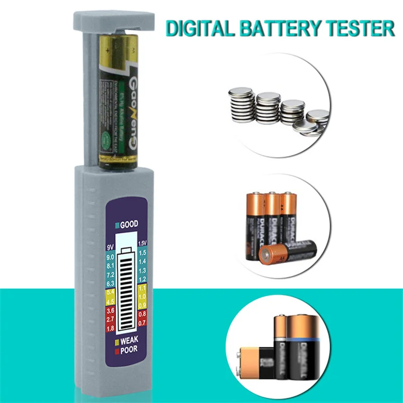 Цифровой тестер емкости аккумулятора с ЖК-дисплеем диагностический инструмент