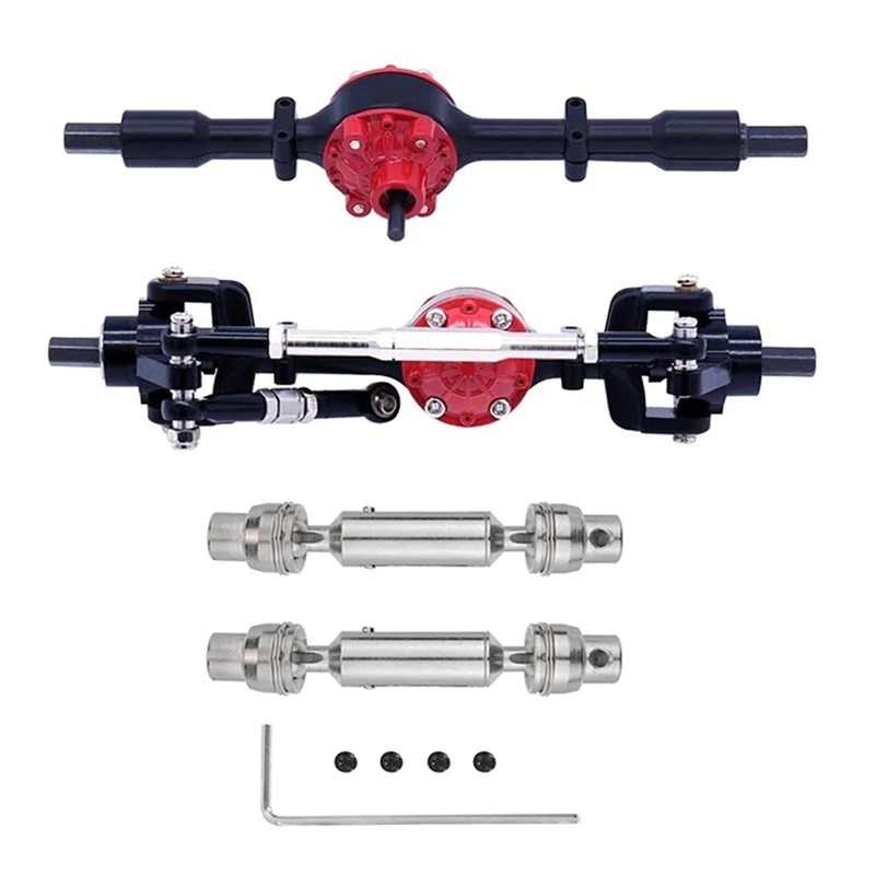 

Metal Front And Rear Axle With Drive Shaft For WPL C14 C24 C34 C44 B14 B24 1/16 RC Car Upgrades Parts Accessories