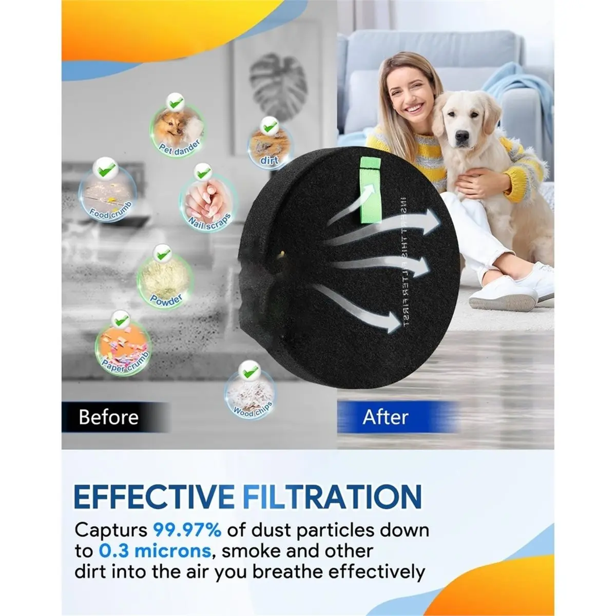 Фото обновление. Фильтры, совместимые с Bissell Pet Hair Eraser Turbo Lift-Off, SurfaceSense 3418 3415 3774F №5