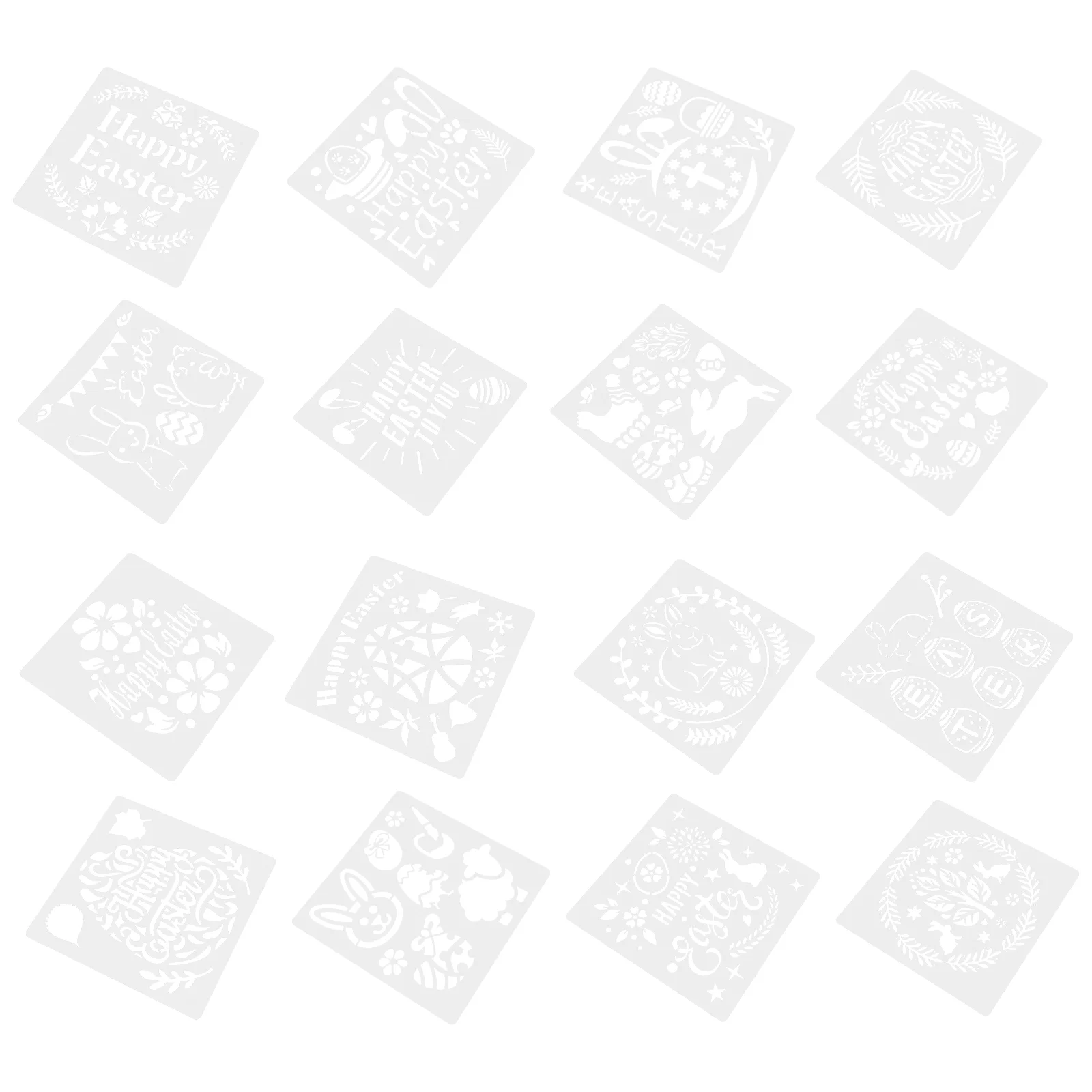 

16 шт. Пасхальная живопись, штамп «сделай сам», альбом для скрапбукинга, украшения для торта, кролика, ушей, форма для рисования в форме яйца