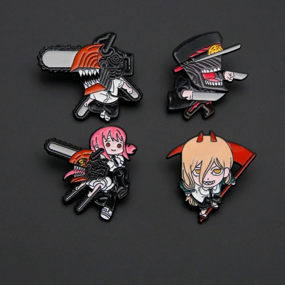 

Anime Chainsaw Man Pins Brooch Power Denji Pochita Makima Badges Brooches Clothes Lapel Pin for Backpack Decorative Jewelry Gift