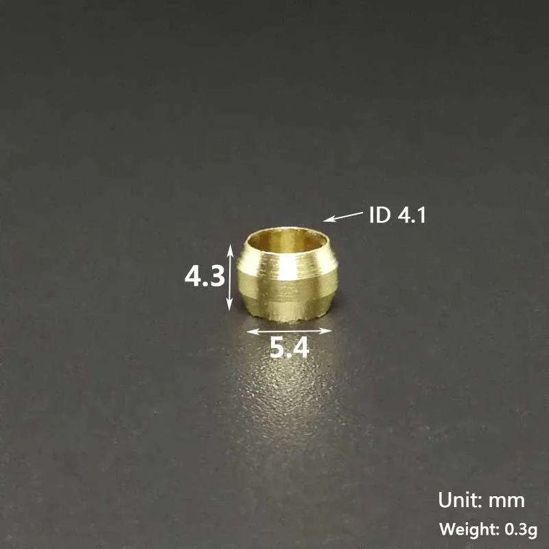 10 шт. латунный двойной конический наконечник 4, 6, 8, 10, 12, 14, 20 мм, наружный диаметр, компрессионная втулка, уплотнительное кольцо, фитинги, трубка, централизованная система чербрикации