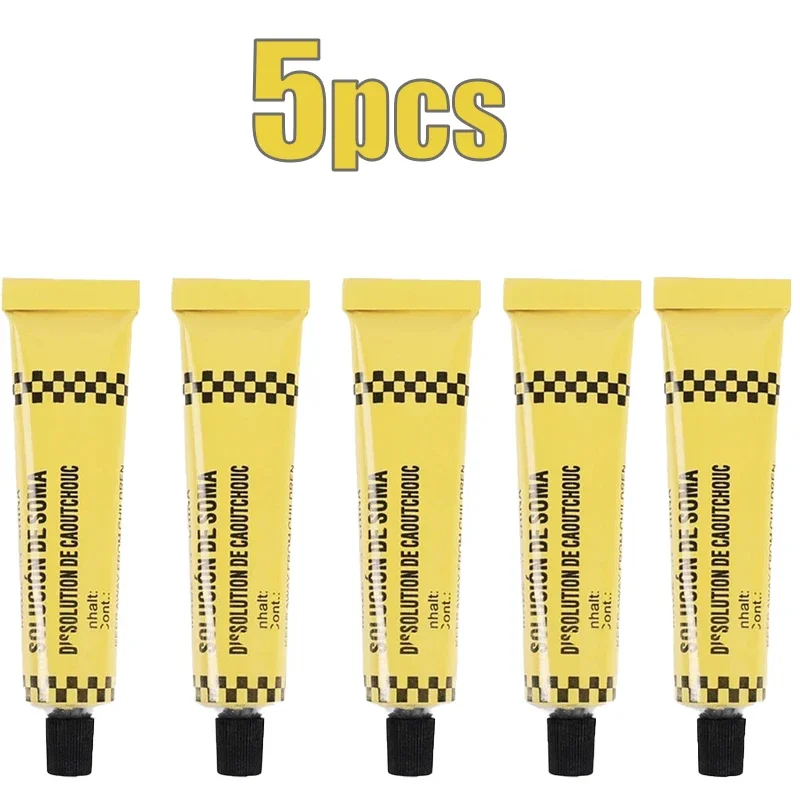 

5 шт., клей для ремонта автомобильных шин, комплект для проколов внутренней трубки, ремонт цементной резины, холодный патч, решение для мотоцикла, велосипеда