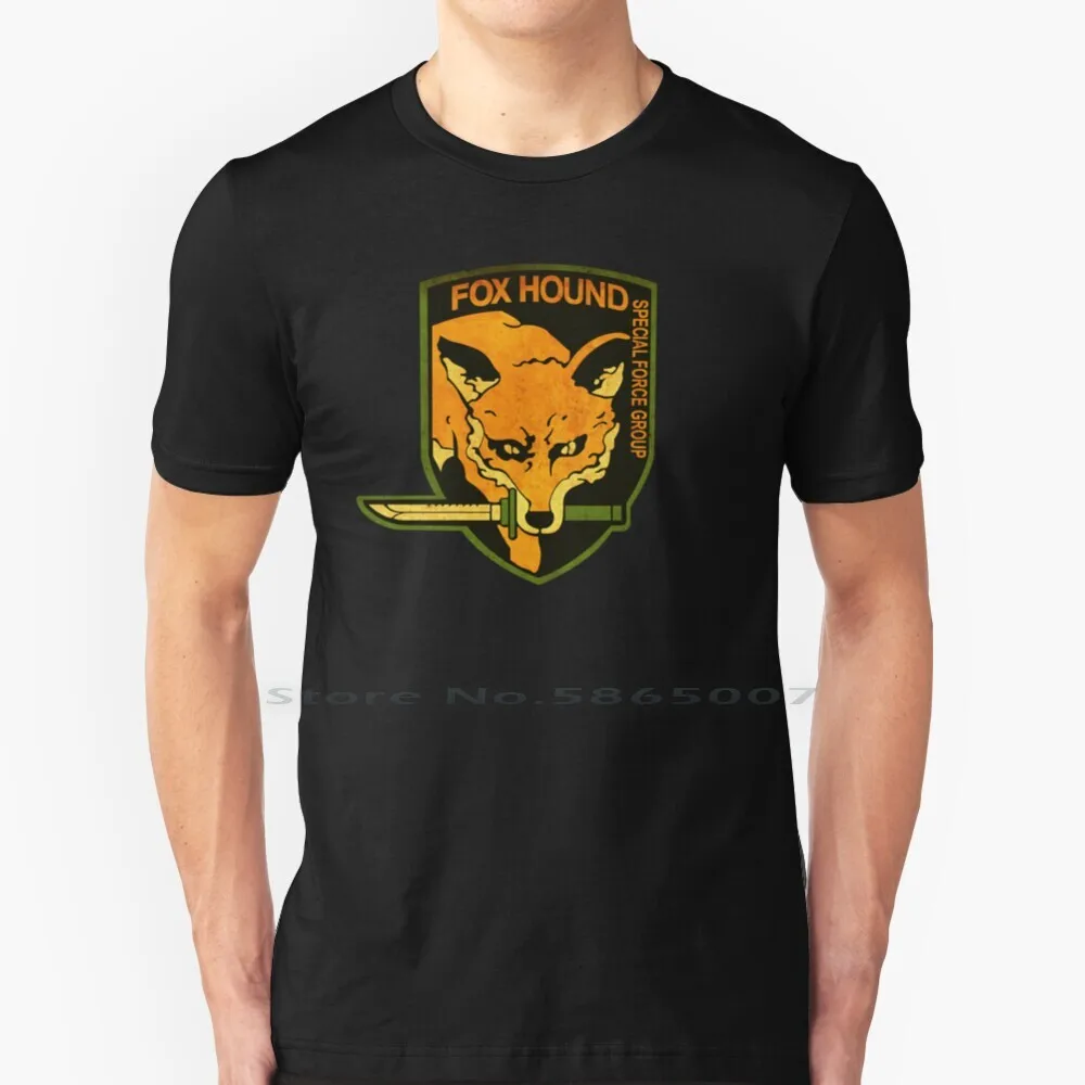 ° Metal Gear Solid ° Fox Hound Rust Logo T Shirt Cotton 6XL Manga Japan Geek Video Games Foxhound Old School Mg Metal Gear