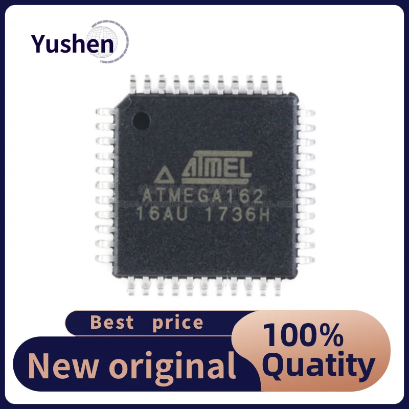 

ATMEGA162-16AU Chip 8-bit Microcontroller 16K Flash Memory TQFP-44 Original Genuine