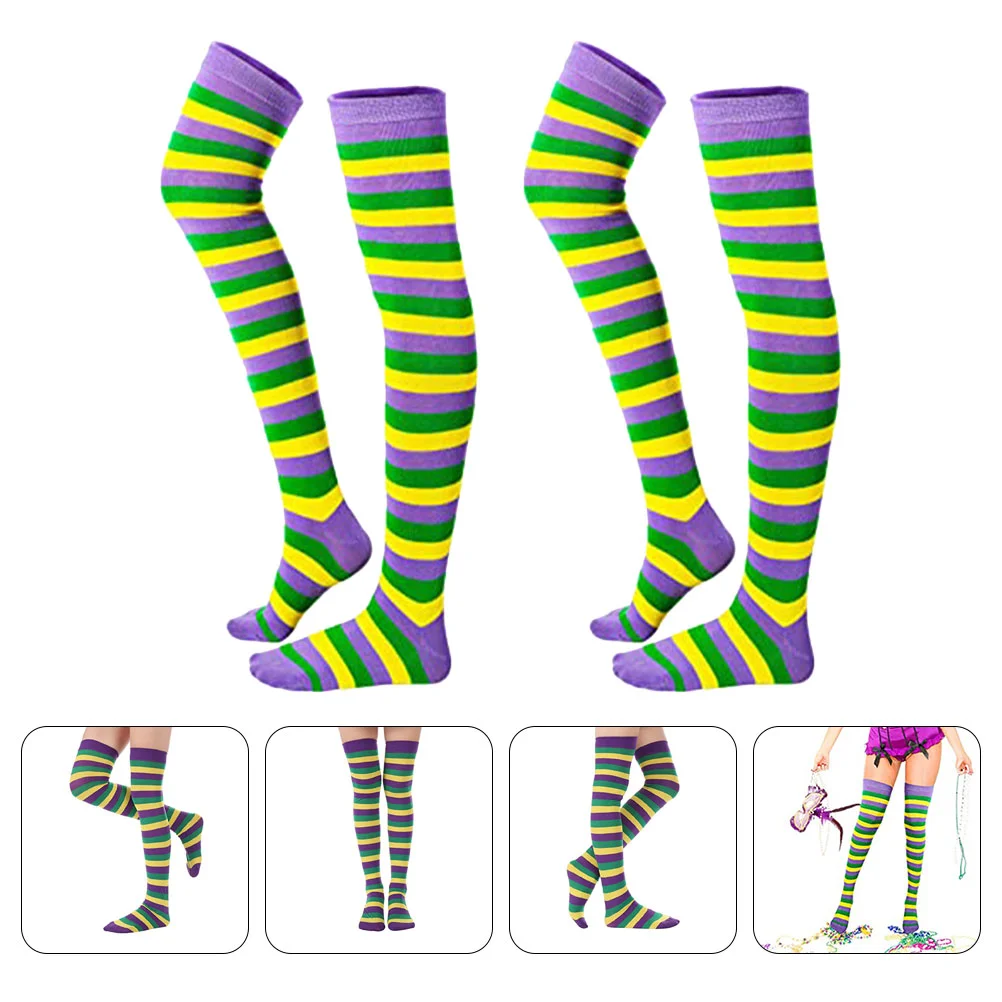

2 Pairs of Premium Exquisite Creative Colorful Socks for Party