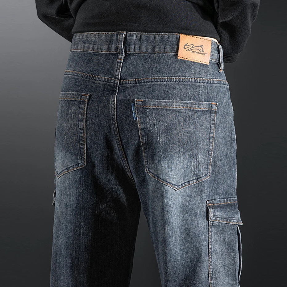 Женские джинсовые брюки мужские прямые джинсы модные повседневные синие