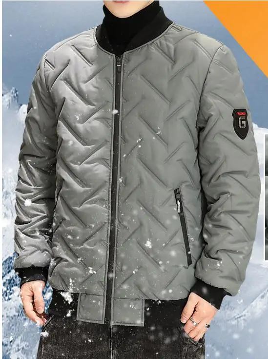 Men's Winter Thick Cotton Padded Coat Young Men Warm Outwear Windproof Parkas Overcoat Size L-5XL
