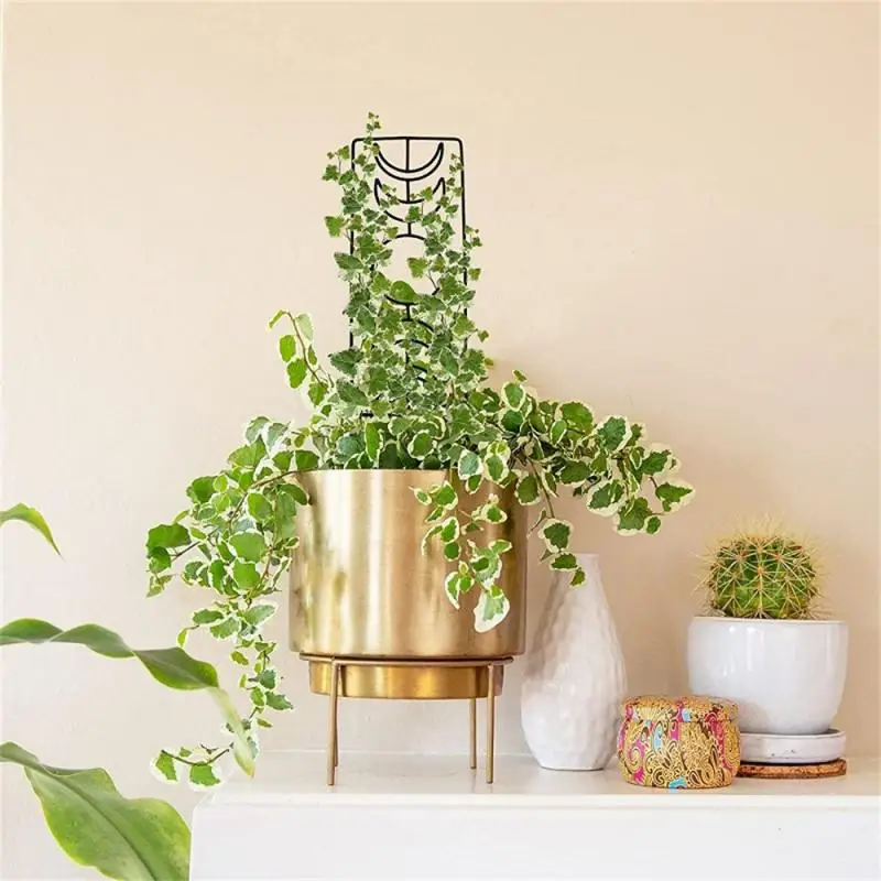 

Outdoor Potted Plant Stand Plant Climbing Frame Geometric Moon Climbing Vine Flower Stand Support Flower-arranging Stand