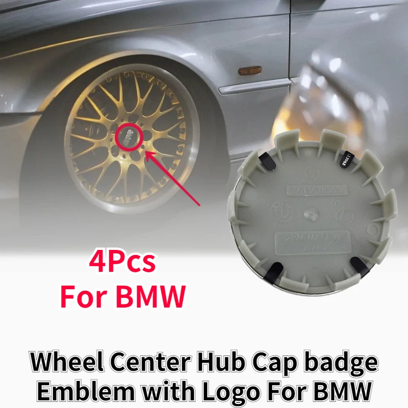 4 шт. эмблема на колпачок колеса для BMW E46 E39 E38 E90 E60 E36 F30 E34 F10 E92 E91 | Автомобили и
