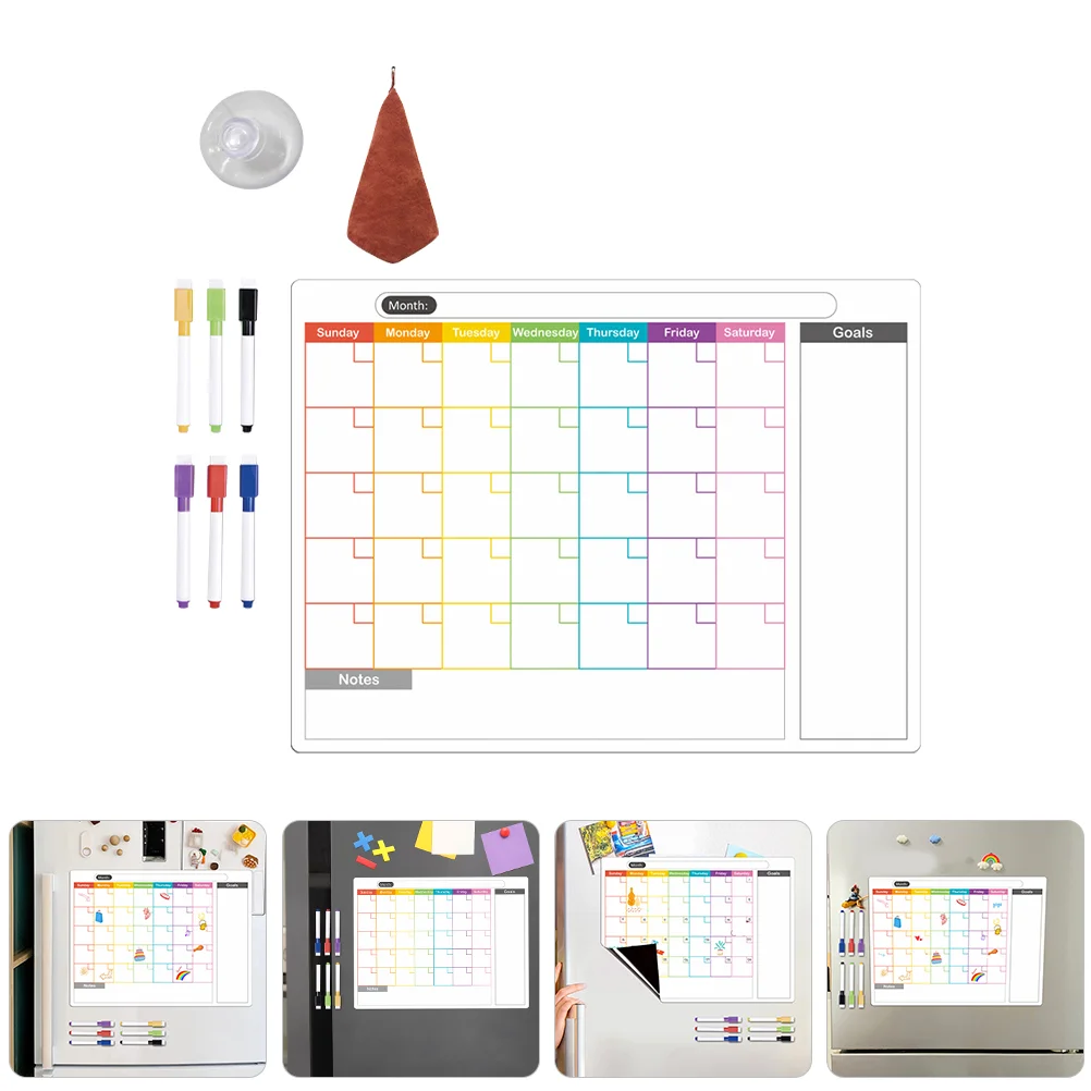 

Whiteboards Magnetic Message Refrigerator Reminder Schedule Writing Calendar Fridge Dry Erase