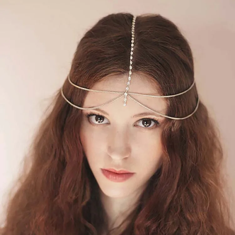 

The New Super Sparkle Diamond Wave Diamond Chain Headpiece Hair Band Hair Accessories