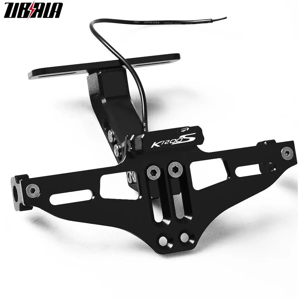 

FOR BMW K1200S K 1200 S 2004 2005 2006 2007 2008 License Plate Holder Licence Bracket with Light Tail Tidy Fender Eliminator