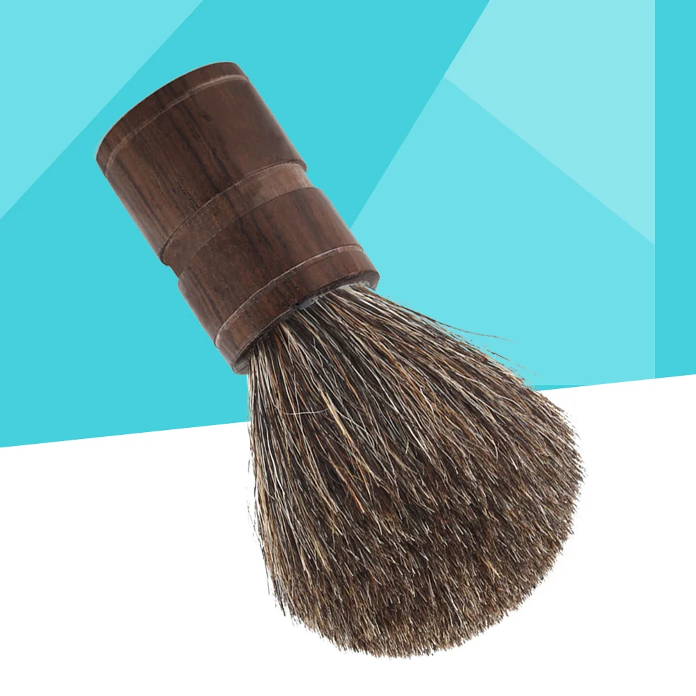 

1pc Natural Wooden Handle Bristles Mustache Beards Brush Boar Facial Care Hair Wet Shaving Brush for Men
