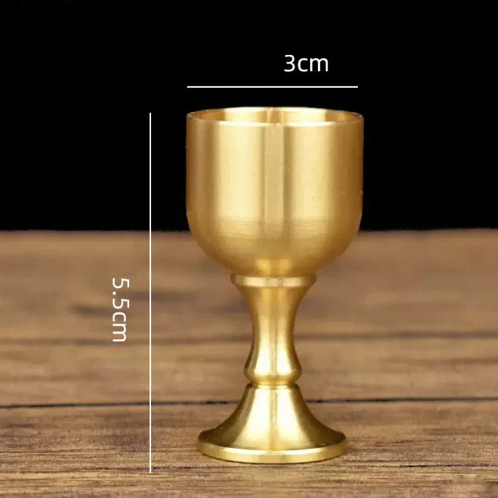 Kitchen Bar Wine Set For Home Home Supplies Wine Glass High Foot Wine Cup 100ml 50ml Anti-rust Brass Gold Bar Home