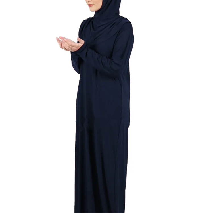 Ramdan Eid женская мусульманская молитва с капюшоном абайя цельное платье с прикрепленным хиджабом головной убор шарф Дубай Саудовская мусульм...