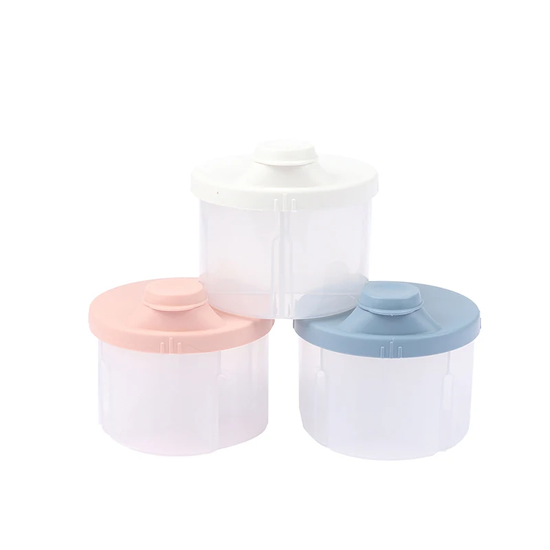 

4 Grid Portable Baby Food Storage Box Essential Cereal Infant Milk Powder Box Toddler Kids Snacks Container