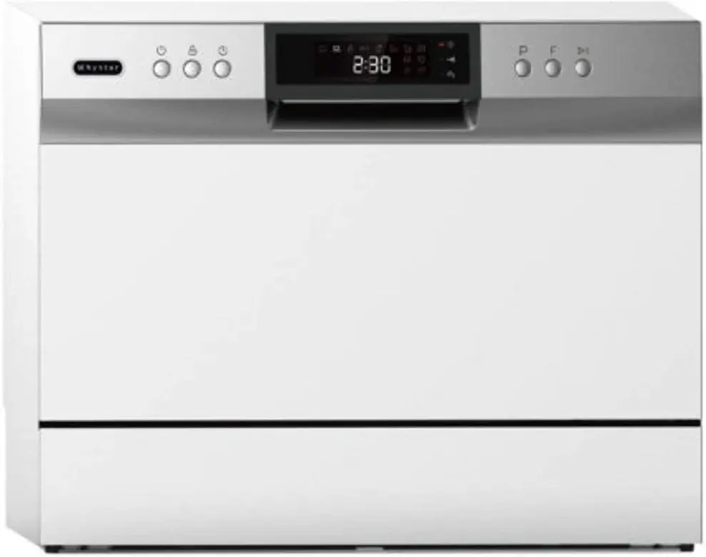 

CDW-6831WES 6 Place Setting LED, White Countertop Portable Dishwasher