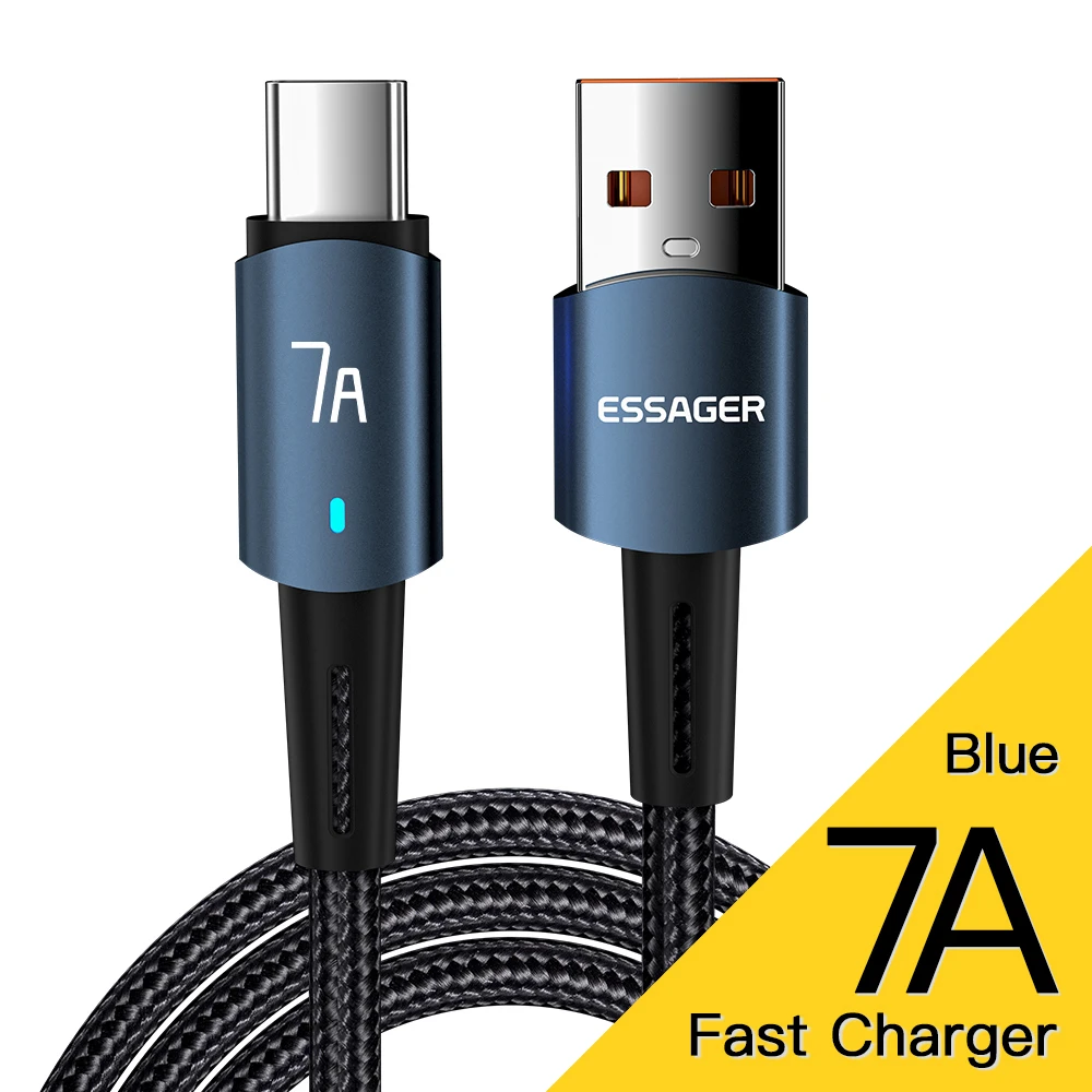 

RYRA 100W Fast Charging 7A USB Type C Cable For OPPO Huawei P30 Samsung Xiaomi Mi 11 Realme USBC Charger Fast Charging Data Cord