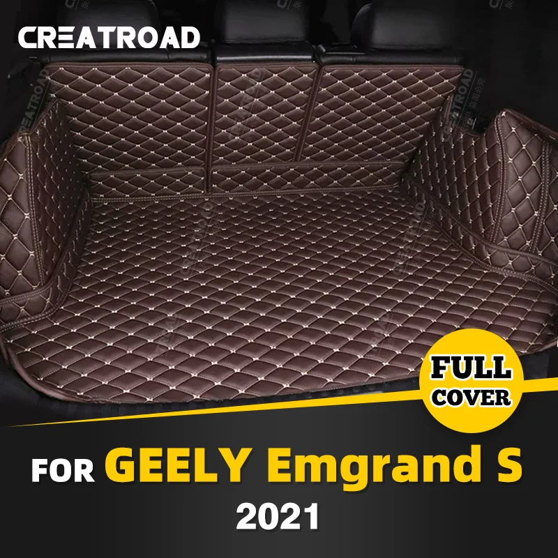 

Автомобильный коврик для багажника с полным покрытием для GEELY Emgrand S 2021, Накладка для багажника автомобиля, подкладка для груза, защитные аксессуары для интерьера