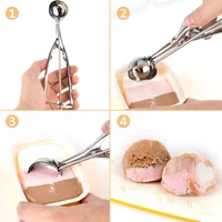 ice cream scoops ice cream ice creams mash mashed potatoes melon muffin spoon spoon stainless steel high quality