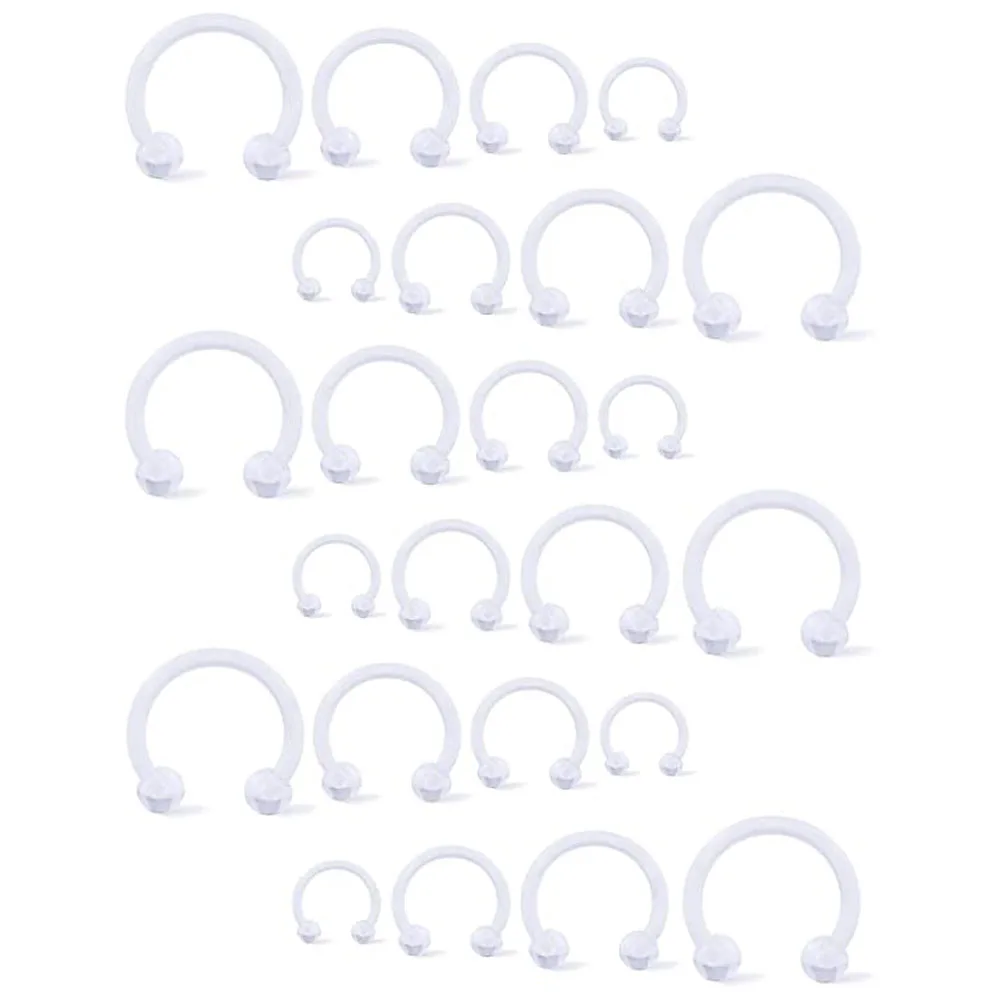 Кольцо для перегородки носа эластичное акриловое кольцо в форме подковы Bioflex