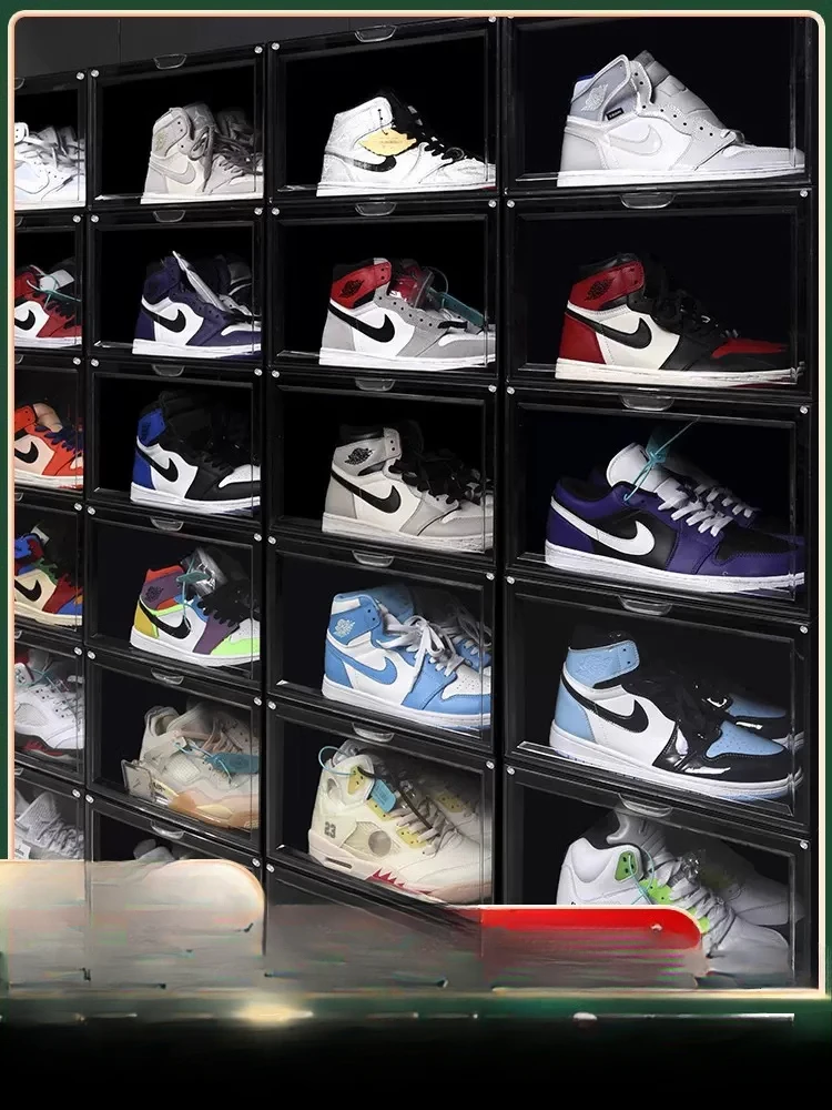 20 шт. коробка для хранения кроссовок антиокислительный шкаф прозрачный