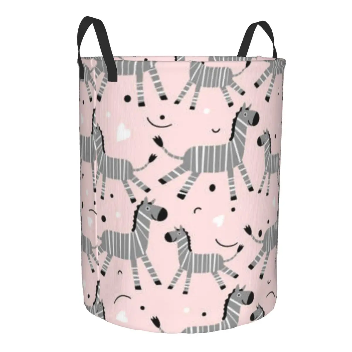Улыбающаяся Зебра сафари зоопарк корзина для белья складная грязная одежда дома