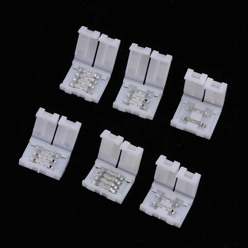 10 шт. разъем для светодиодной ленты 8 мм 2 контакта 3 4 3528 5050 RGB одноцветный