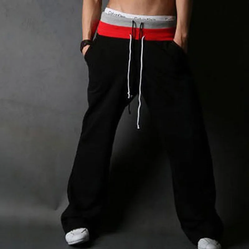 High Quality 2022 Summer Thin Active Fitness Hip Hop Streetwear Joggers Drawstring Elastic Waist Loose Bind Sweatpants Wholesale