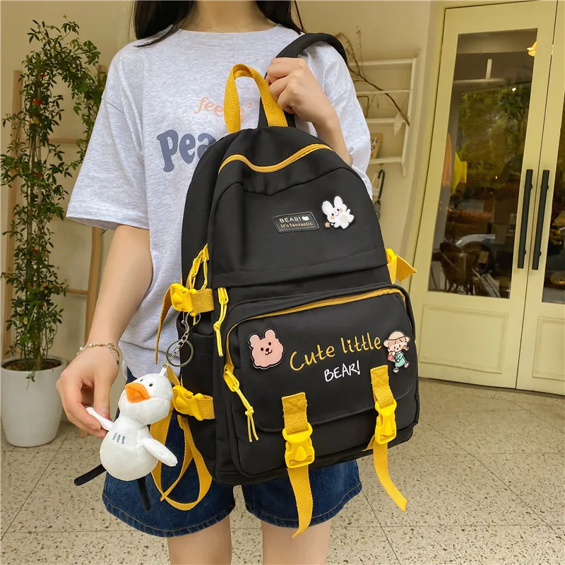 

Bag Han Edition Junior Middle School High School Students, 2022 Female New High-capacity Ins FengRi Backpack