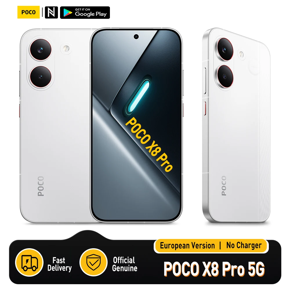 Smartphone POCO X8 Pro 5G 256/512 GB, pantalla AMOLED 6,59" 1,5K 120 Hz, cámara 50 MP OIS, IP68, sin cargador