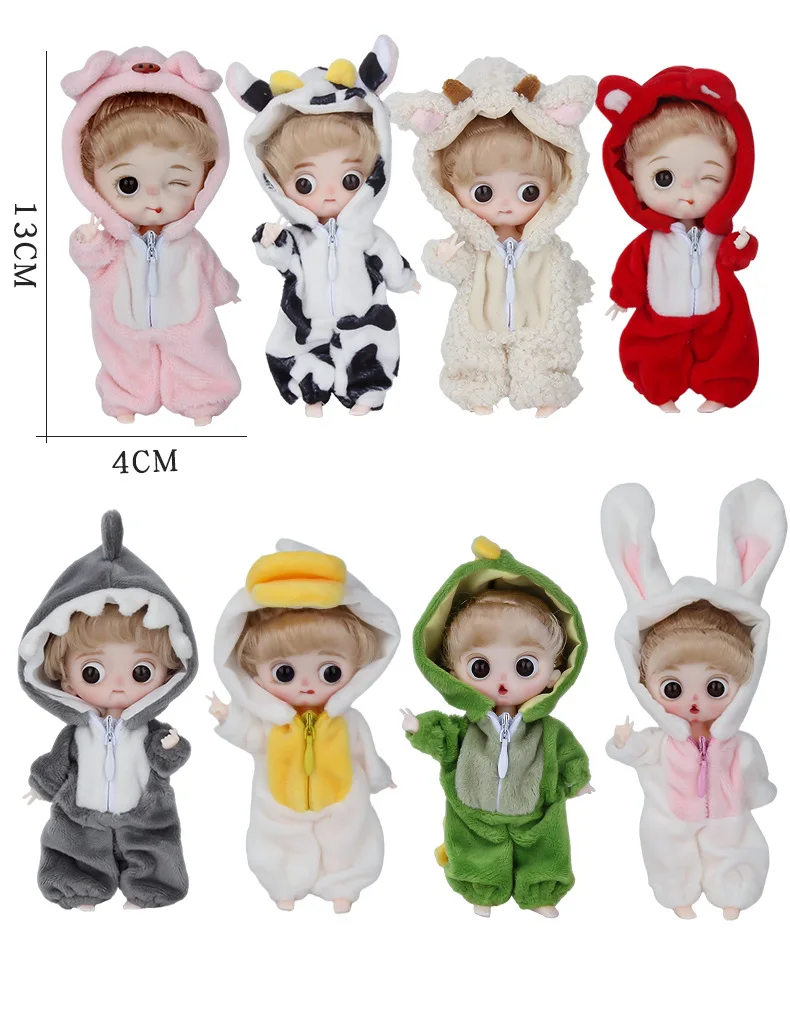 Новинка Kawaii 1/12 детская карманная кукла 10 см Ob11 куклы с одеждой наряд платье