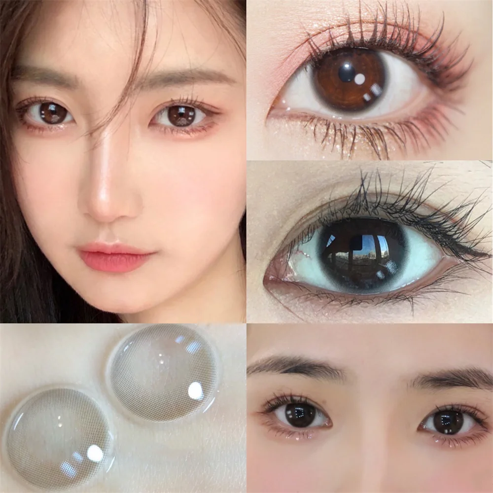 2 шт./пара контактные линзы черного цвета для макияжа глаз