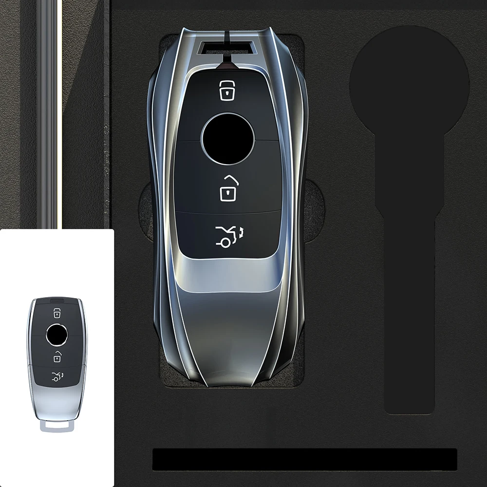 

Чехол для автомобильного дистанционного ключа из цинкового сплава для Mercedes Benz A C E S G Class GLC CLE CLA GLB GLS W177 W205 W213 W222 X167 AMG