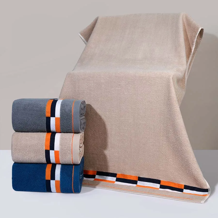 Фото Adult Household Bath Towel Pure Cotton Thickened Jacquard Hotel Four Seasons Universal High Quality Bath Towel №4