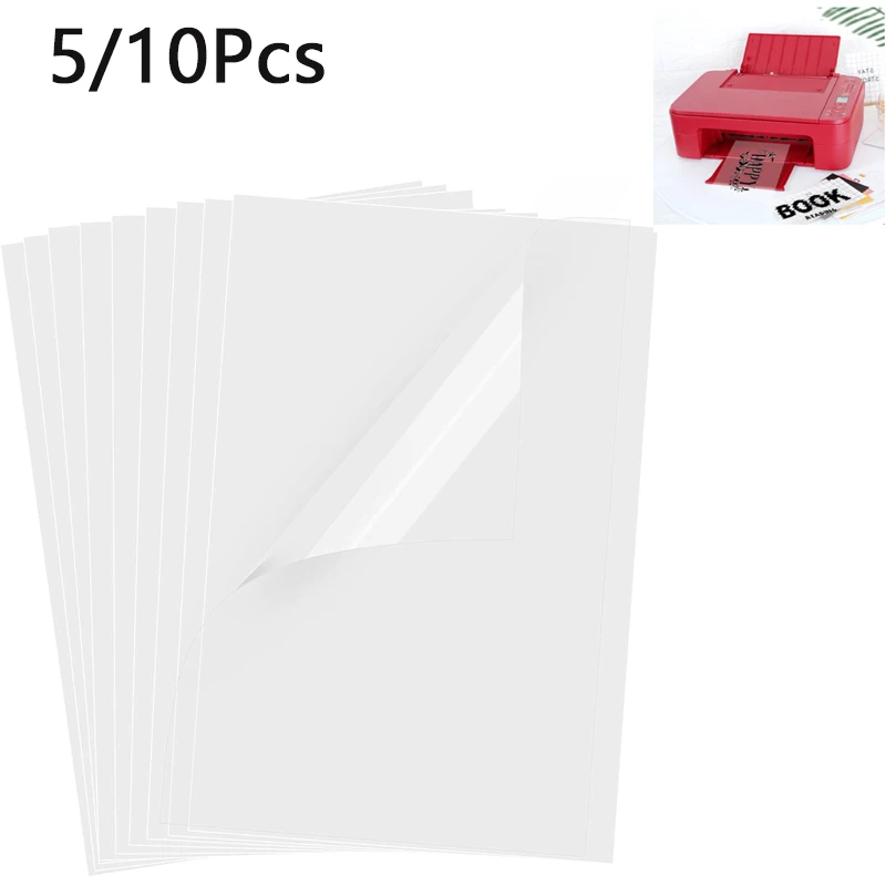 5 pcs 10 pcs A4 Inkjet & Laser Printing Transparents Film Photographic Paper For DIY PCB