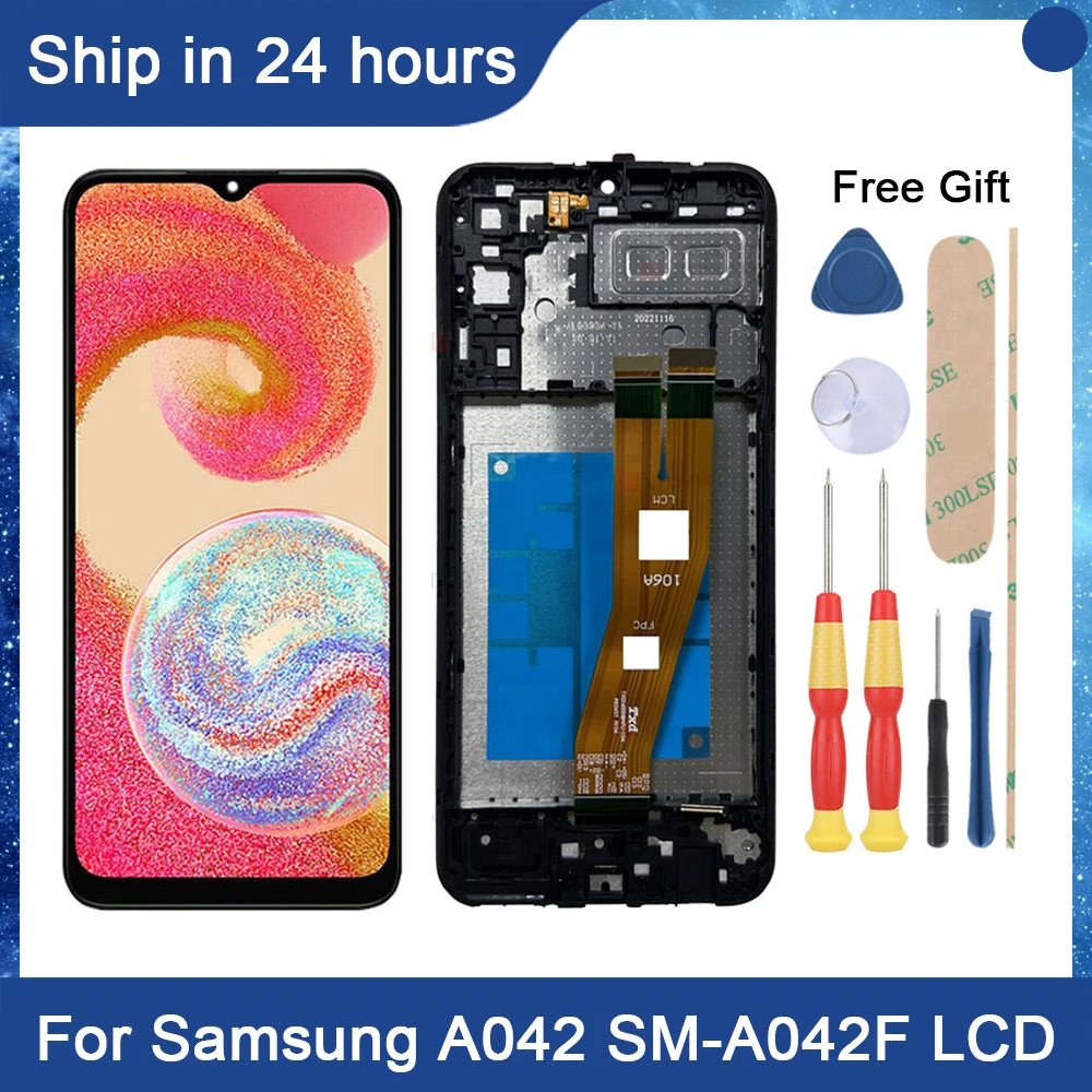 

AiNiCole 6.5'' For Samsung Galaxy A04E LCD Display Touch Screen Digitizer Assembly A042 A042F A042M LCD Screen Replacement