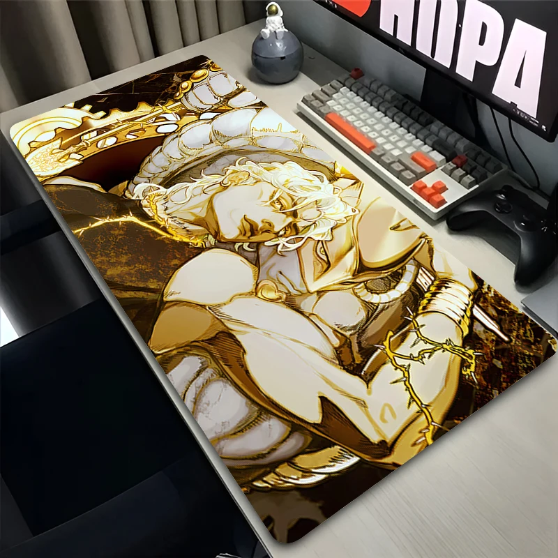 Фото Коврик для мыши для киберспорта J-jojo Bizarre Adventure Anime, удлиненный настольный коврик XXL, коврик для клавиатуры, игровой коврик, компьютерный коврик для мыши №4