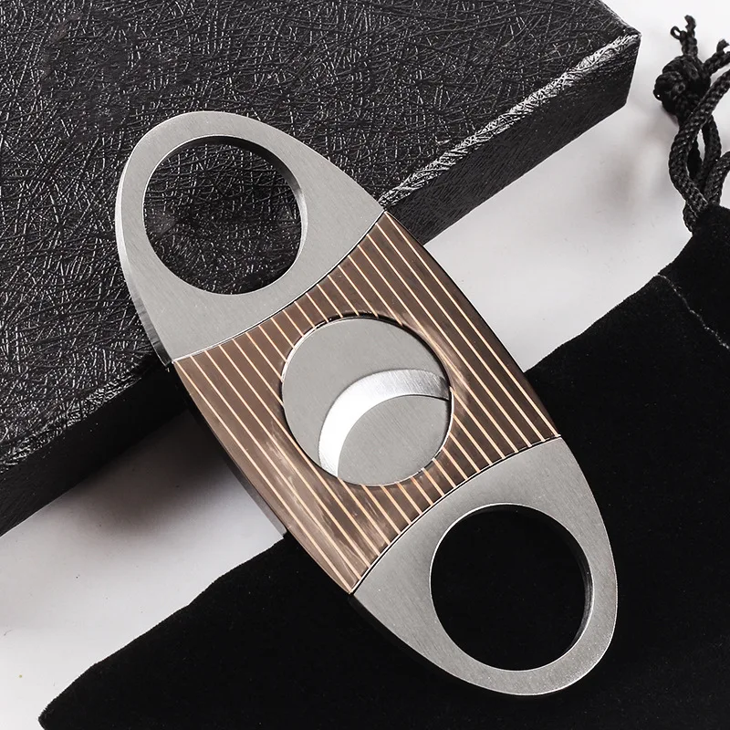 Портативный резак для сигар из нержавеющей стали острые ножницы