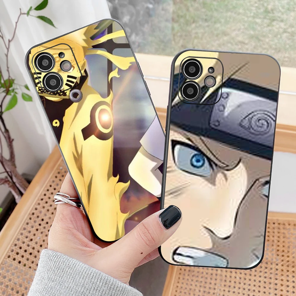 

Japanese NARUTO Anime Phone Case For Funda iPhone 13 12 11 Pro Max 12 13 Mini X XR XS Max 6 6s 7 8 Plus Soft Coque Etui Celular