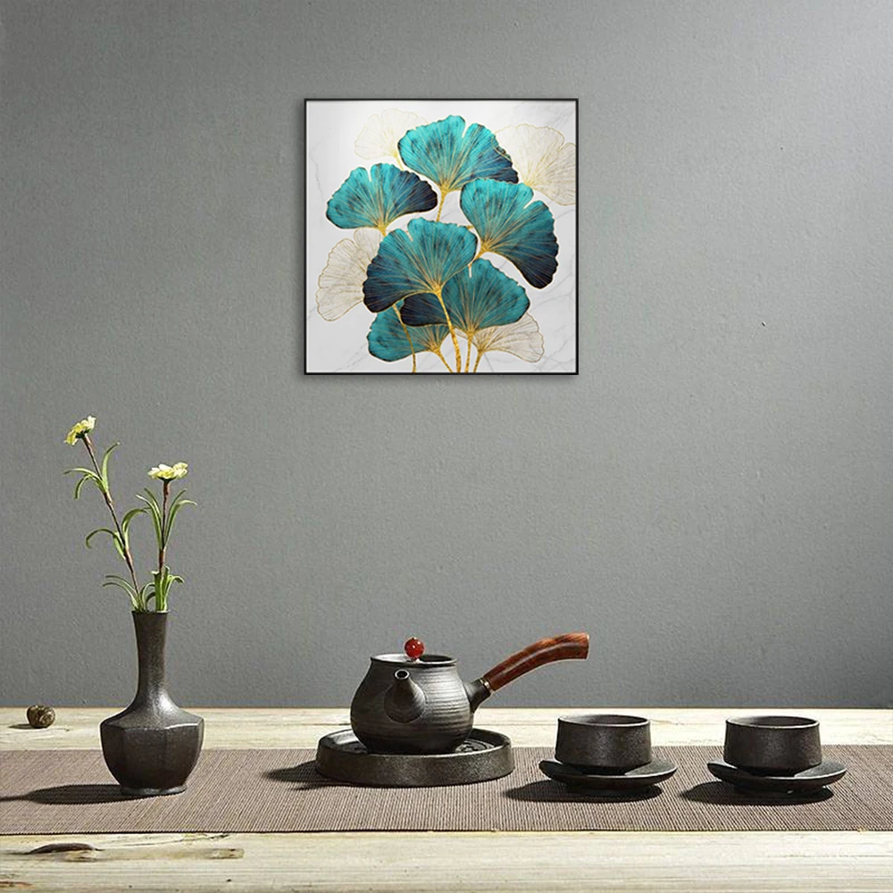 

Wall Art Ginkgo Biloba Leaf pictures Canvas Prints Modern for Home Decoration Painting Abstract Canvas Painting Frameless JAN88