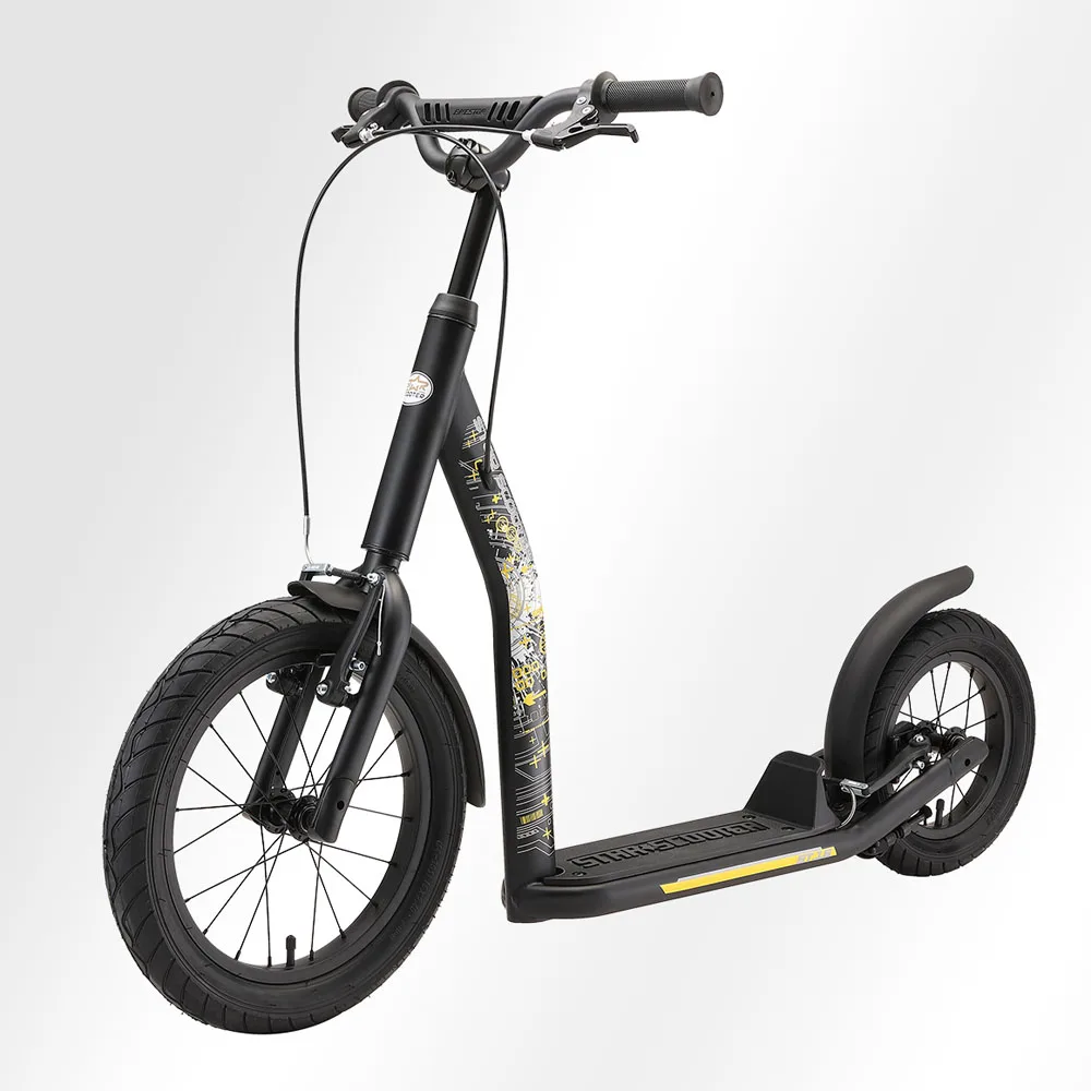 

16 Inch Air Wheel Pedal Scooter Fitness Bicycle With 2 V Brake Steel Frame