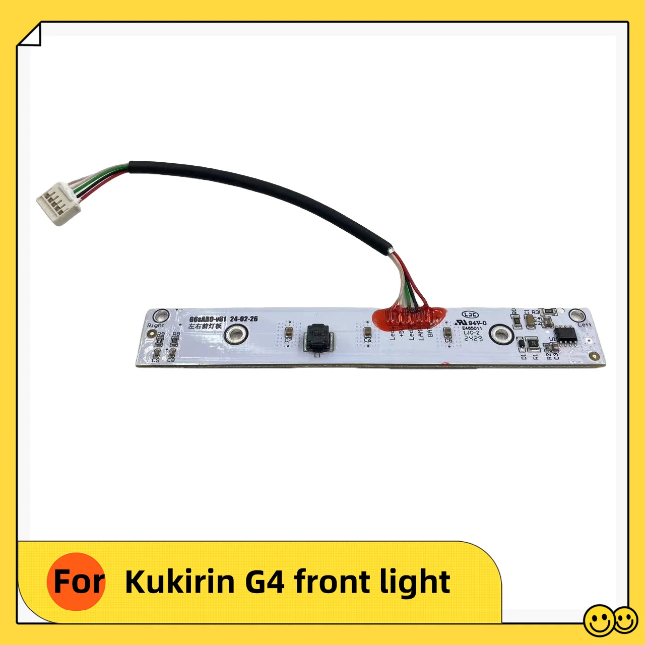 Оригинальные детали для скутера светильник KUGOO Kukirin G4 передний фонарь в сборе