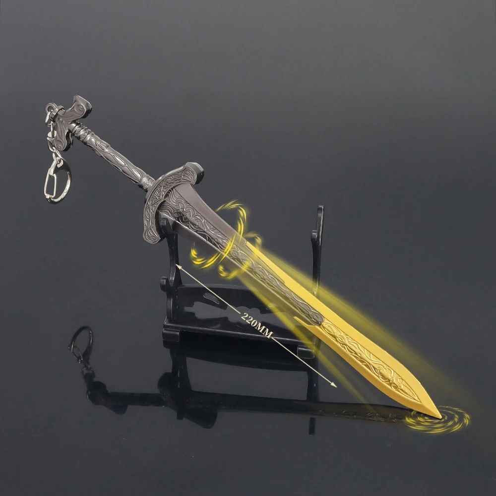 

Elden Ring Sword Gargoyle's Greatsword Anime Game Weapons Keychain Katana Swords Samurai Weapon Figures Model Gifts Kid Toys