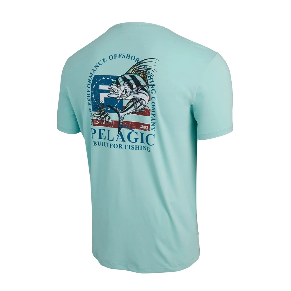 PELAGIC Fishing Shirt Short-sleeve T Shirt Tops Summer Anti-UV Quick Dry Fishing Clothing Outdoor Sports Uniform Camisa De Pesca enlarge