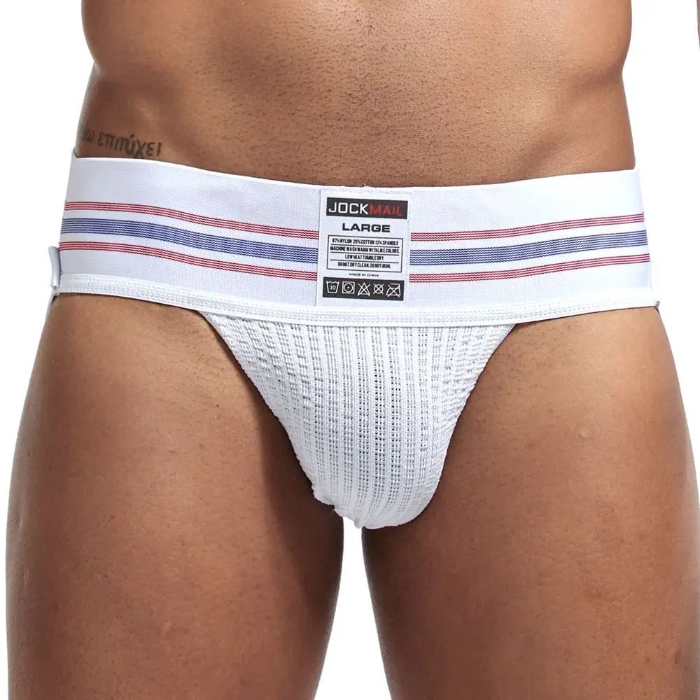 Jockmail  Jockstrap Men Sexy Underwear String Thongs Gay Panties Male Underpant Mens 3