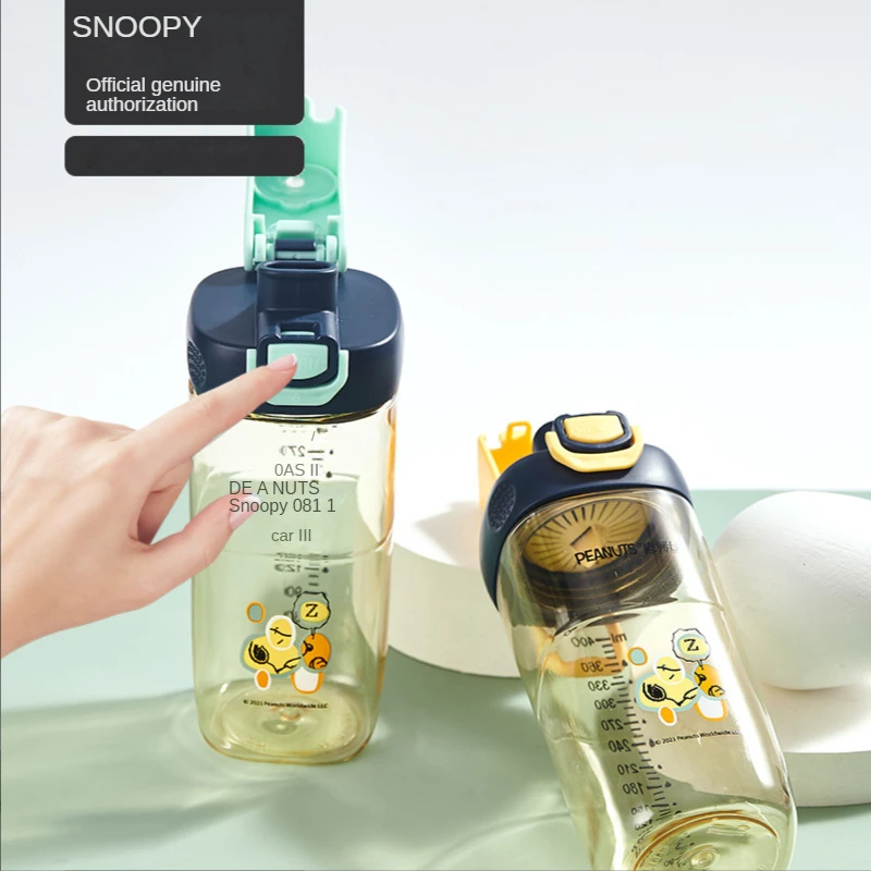 

Official Authentic Products Snoopy Student Straight Drink Cup PPSU Adult Water Cups Square Sports Bottle Kid's Mug Cute Cartoon