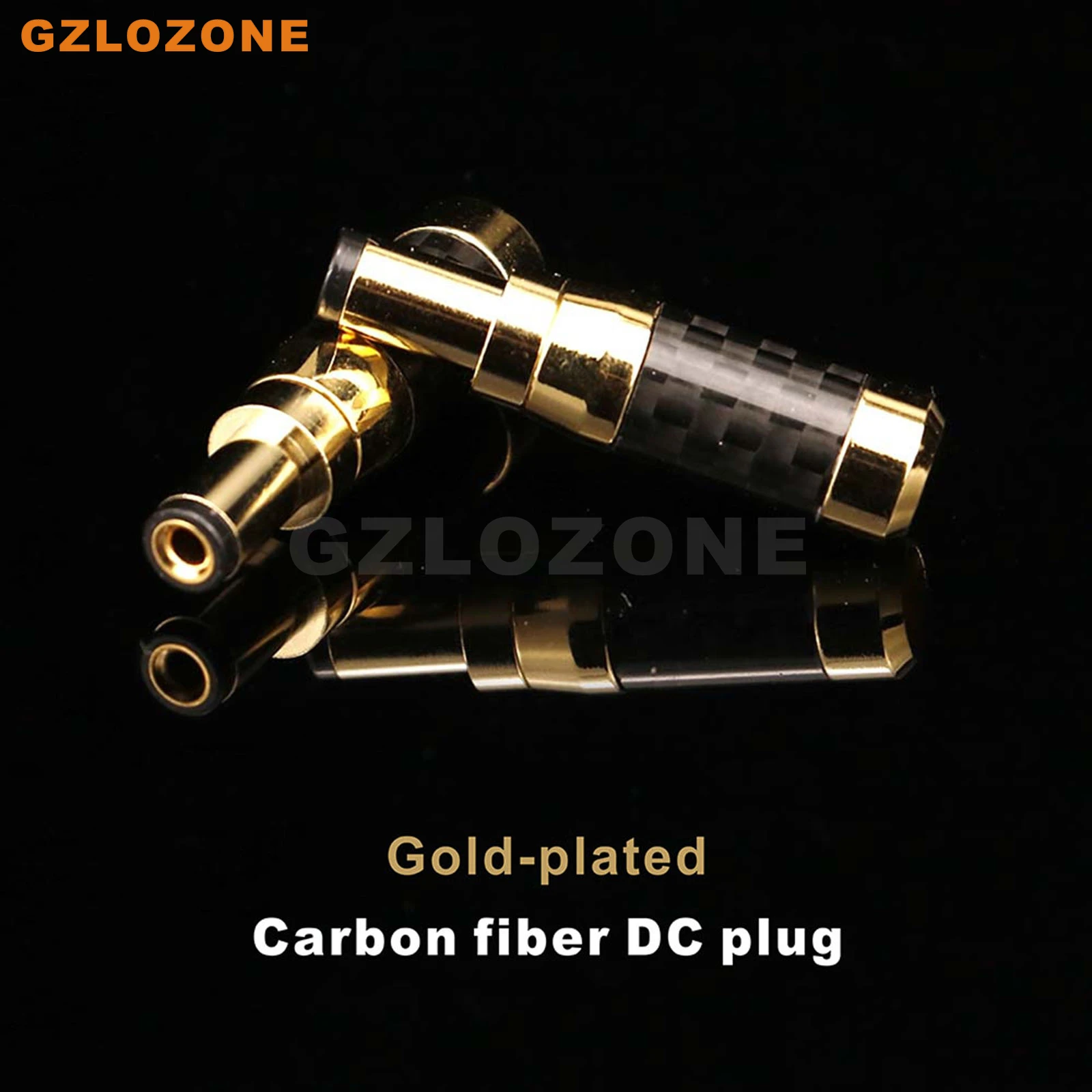 HIFI углеродное волокно позолоченный или никелированный разъем постоянного тока 4